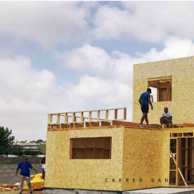 Ejemplo de la estructura de una casa modular